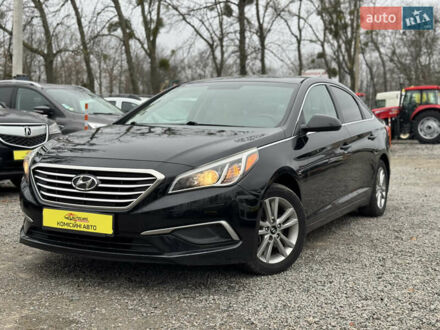 Черный Хендай Соната, объемом двигателя 2.4 л и пробегом 106 тыс. км за 9500 $, фото 1 на Automoto.ua