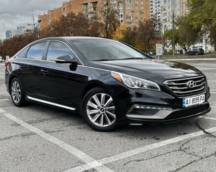 Черный Хендай Соната, объемом двигателя 2.4 л и пробегом 150 тыс. км за 13400 $, фото 1 на Automoto.ua
