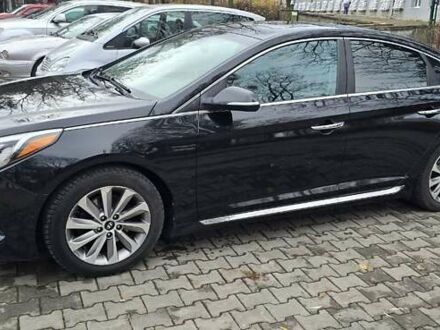 Черный Хендай Соната, объемом двигателя 2.36 л и пробегом 159 тыс. км за 12450 $, фото 1 на Automoto.ua