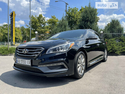 Черный Хендай Соната, объемом двигателя 2.4 л и пробегом 185 тыс. км за 12500 $, фото 1 на Automoto.ua