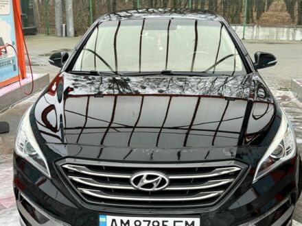 Чорний Хендай Соната, об'ємом двигуна 2.4 л та пробігом 170 тис. км за 12800 $, фото 1 на Automoto.ua