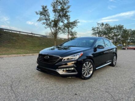 Черный Хендай Соната, объемом двигателя 2.4 л и пробегом 75 тыс. км за 8100 $, фото 1 на Automoto.ua