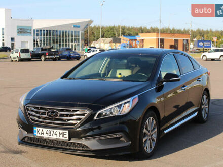 Черный Хендай Соната, объемом двигателя 2.36 л и пробегом 96 тыс. км за 13000 $, фото 1 на Automoto.ua