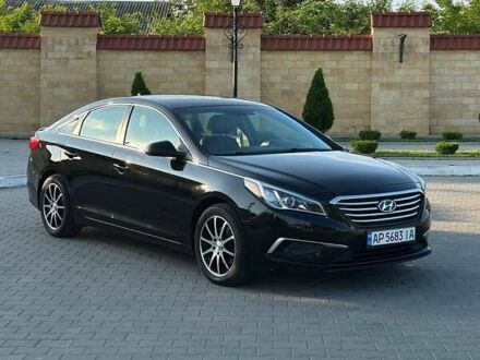 Черный Хендай Соната, объемом двигателя 2.36 л и пробегом 195 тыс. км за 10900 $, фото 1 на Automoto.ua