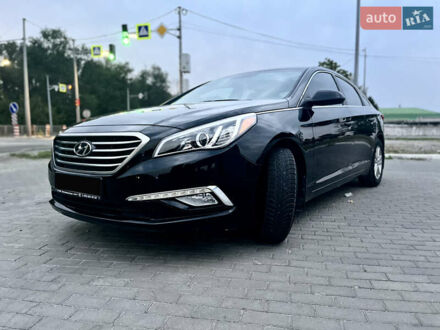 Черный Хендай Соната, объемом двигателя 2.36 л и пробегом 81 тыс. км за 12500 $, фото 1 на Automoto.ua