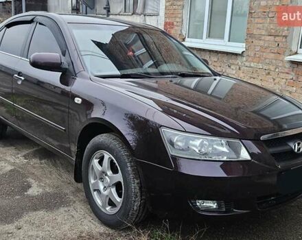 Фіолетовий Хендай Соната, об'ємом двигуна 2.4 л та пробігом 215 тис. км за 5800 $, фото 1 на Automoto.ua