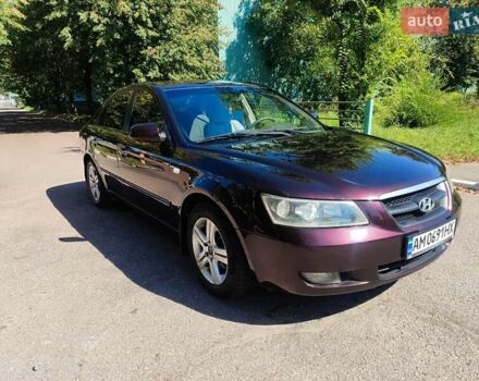 Фиолетовый Хендай Соната, объемом двигателя 2.4 л и пробегом 256 тыс. км за 4988 $, фото 2 на Automoto.ua