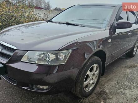 Фиолетовый Хендай Соната, объемом двигателя 2.4 л и пробегом 215 тыс. км за 5800 $, фото 1 на Automoto.ua