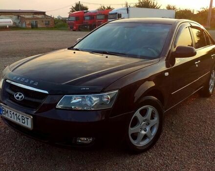 Коричневый Хендай Соната, объемом двигателя 2.4 л и пробегом 350 тыс. км за 4800 $, фото 4 на Automoto.ua