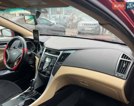 Красный Хендай Соната, объемом двигателя 2.4 л и пробегом 252 тыс. км за 6700 $, фото 13 на Automoto.ua