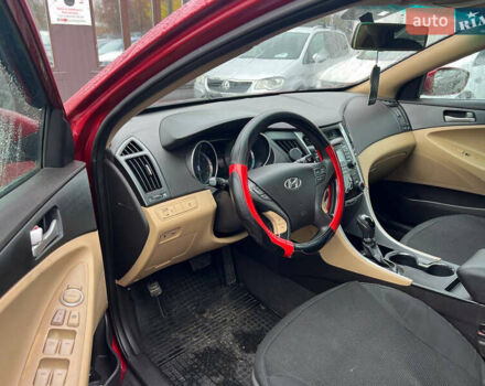 Красный Хендай Соната, объемом двигателя 2.4 л и пробегом 252 тыс. км за 6700 $, фото 14 на Automoto.ua