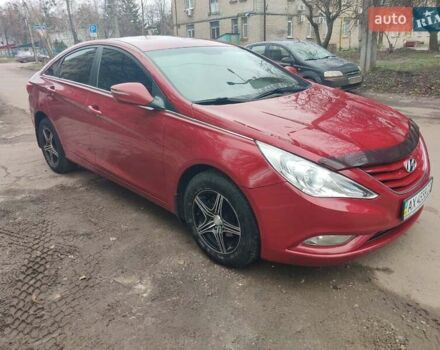 Красный Хендай Соната, объемом двигателя 2 л и пробегом 206 тыс. км за 8500 $, фото 1 на Automoto.ua