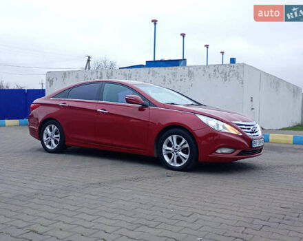 Красный Хендай Соната, объемом двигателя 2.4 л и пробегом 187 тыс. км за 8200 $, фото 1 на Automoto.ua