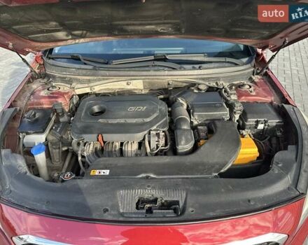 Красный Хендай Соната, объемом двигателя 2.36 л и пробегом 130 тыс. км за 10500 $, фото 16 на Automoto.ua