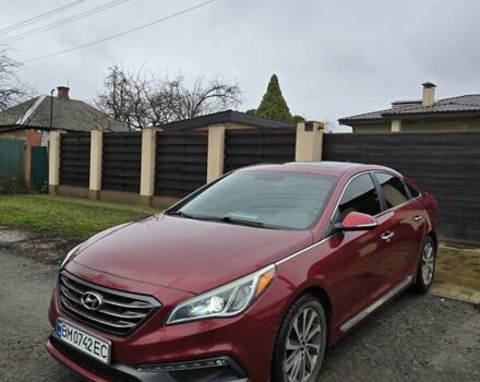 Красный Хендай Соната, объемом двигателя 2.36 л и пробегом 80 тыс. км за 9500 $, фото 7 на Automoto.ua