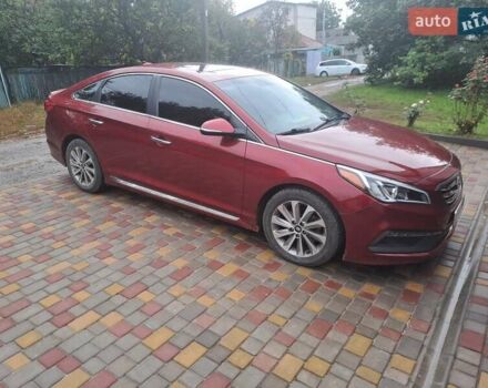 Красный Хендай Соната, объемом двигателя 2.36 л и пробегом 85 тыс. км за 10200 $, фото 2 на Automoto.ua