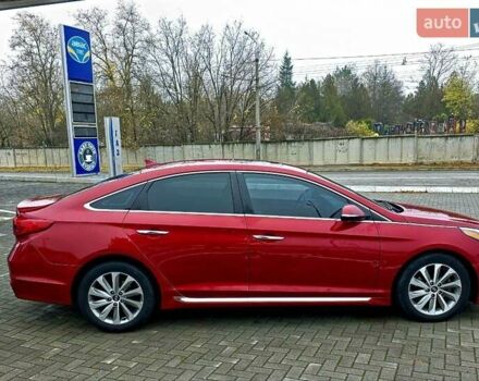 Красный Хендай Соната, объемом двигателя 2.36 л и пробегом 201 тыс. км за 9000 $, фото 2 на Automoto.ua