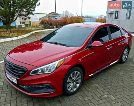 Красный Хендай Соната, объемом двигателя 2.36 л и пробегом 201 тыс. км за 9000 $, фото 1 на Automoto.ua