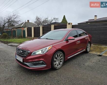 Красный Хендай Соната, объемом двигателя 2.36 л и пробегом 80 тыс. км за 9500 $, фото 6 на Automoto.ua