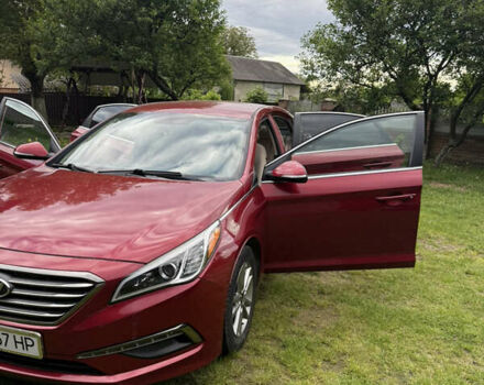 Красный Хендай Соната, объемом двигателя 1.6 л и пробегом 70 тыс. км за 12000 $, фото 7 на Automoto.ua