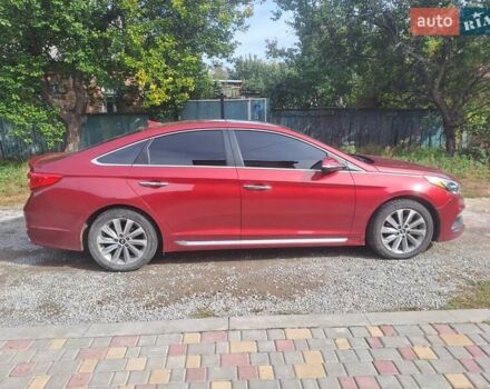 Красный Хендай Соната, объемом двигателя 2.36 л и пробегом 85 тыс. км за 10200 $, фото 6 на Automoto.ua