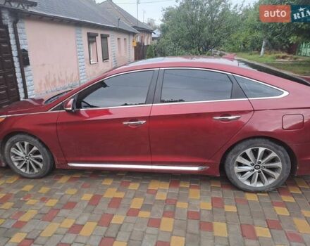 Красный Хендай Соната, объемом двигателя 2.36 л и пробегом 85 тыс. км за 10200 $, фото 1 на Automoto.ua