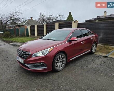Красный Хендай Соната, объемом двигателя 2.36 л и пробегом 80 тыс. км за 9500 $, фото 13 на Automoto.ua