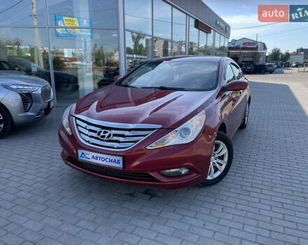 Красный Хендай Соната, объемом двигателя 2.4 л и пробегом 250 тыс. км за 7000 $, фото 1 на Automoto.ua