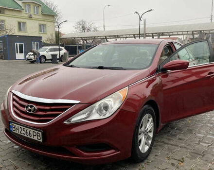 Красный Хендай Соната, объемом двигателя 2.36 л и пробегом 191 тыс. км за 7800 $, фото 1 на Automoto.ua