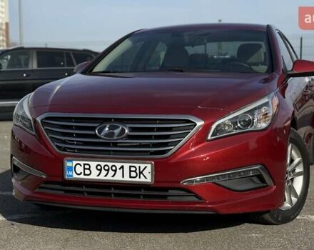 Червоний Хендай Соната, об'ємом двигуна 2.4 л та пробігом 133 тис. км за 9500 $, фото 1 на Automoto.ua