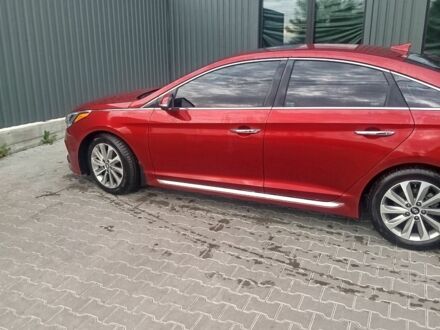 Красный Хендай Соната, объемом двигателя 2.4 л и пробегом 155 тыс. км за 9459 $, фото 1 на Automoto.ua