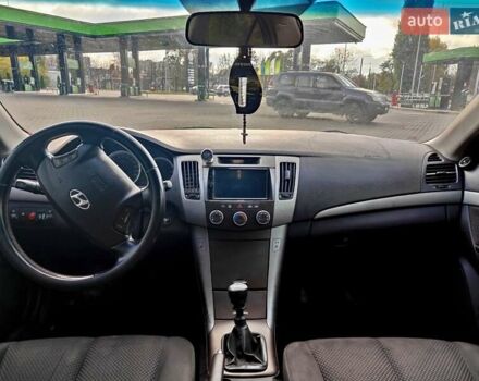 Серый Хендай Соната, объемом двигателя 2 л и пробегом 215 тыс. км за 3850 $, фото 1 на Automoto.ua