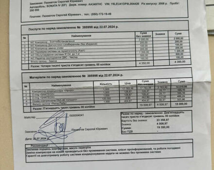 Серый Хендай Соната, объемом двигателя 2.4 л и пробегом 266 тыс. км за 8500 $, фото 77 на Automoto.ua