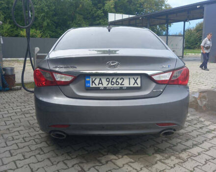 Серый Хендай Соната, объемом двигателя 2 л и пробегом 198 тыс. км за 9500 $, фото 3 на Automoto.ua