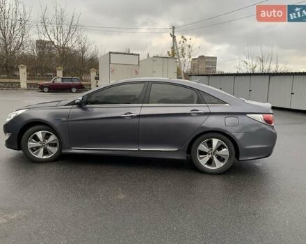 Серый Хендай Соната, объемом двигателя 2 л и пробегом 213 тыс. км за 12800 $, фото 2 на Automoto.ua