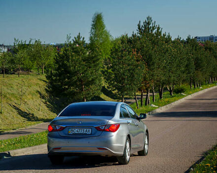 Серый Хендай Соната, объемом двигателя 2 л и пробегом 105 тыс. км за 9600 $, фото 14 на Automoto.ua