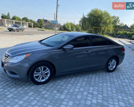Серый Хендай Соната, объемом двигателя 2.36 л и пробегом 200 тыс. км за 9300 $, фото 1 на Automoto.ua