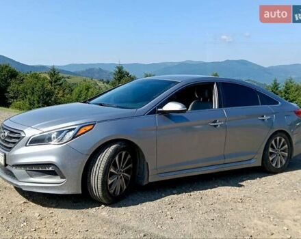 Серый Хендай Соната, объемом двигателя 2.36 л и пробегом 105 тыс. км за 11300 $, фото 1 на Automoto.ua
