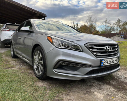 Серый Хендай Соната, объемом двигателя 2.36 л и пробегом 100 тыс. км за 9000 $, фото 1 на Automoto.ua