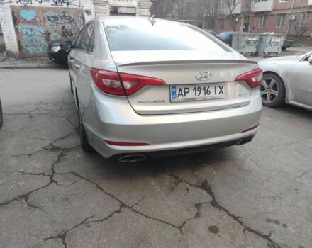 Серый Хендай Соната, объемом двигателя 2.4 л и пробегом 170 тыс. км за 9500 $, фото 2 на Automoto.ua