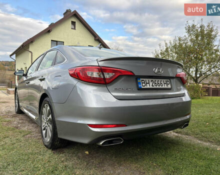 Серый Хендай Соната, объемом двигателя 2.36 л и пробегом 100 тыс. км за 9000 $, фото 6 на Automoto.ua