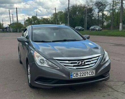 Серый Хендай Соната, объемом двигателя 2.4 л и пробегом 125 тыс. км за 8200 $, фото 2 на Automoto.ua