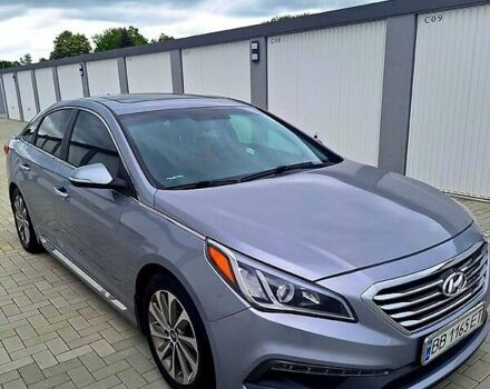 Серый Хендай Соната, объемом двигателя 2.4 л и пробегом 160 тыс. км за 10000 $, фото 1 на Automoto.ua