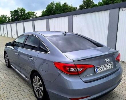 Серый Хендай Соната, объемом двигателя 2.4 л и пробегом 160 тыс. км за 10000 $, фото 2 на Automoto.ua