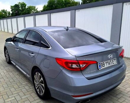 Серый Хендай Соната, объемом двигателя 2.4 л и пробегом 160 тыс. км за 10000 $, фото 3 на Automoto.ua