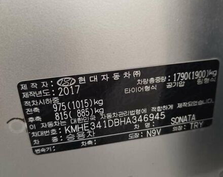 Серый Хендай Соната, объемом двигателя 2 л и пробегом 337 тыс. км за 10900 $, фото 4 на Automoto.ua