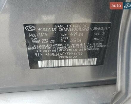 Серый Хендай Соната, объемом двигателя 2.4 л и пробегом 151 тыс. км за 2300 $, фото 11 на Automoto.ua