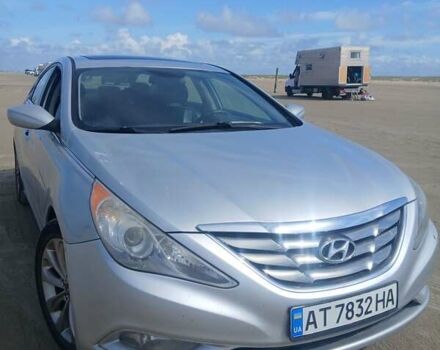 Серый Хендай Соната, объемом двигателя 2.36 л и пробегом 211 тыс. км за 8500 $, фото 1 на Automoto.ua