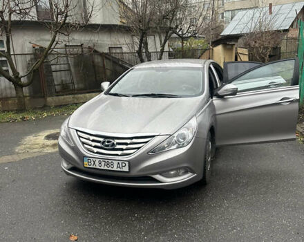 Серый Хендай Соната, объемом двигателя 2 л и пробегом 139 тыс. км за 7900 $, фото 1 на Automoto.ua