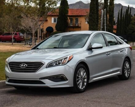 Серый Хендай Соната, объемом двигателя 2.4 л и пробегом 76 тыс. км за 5700 $, фото 1 на Automoto.ua